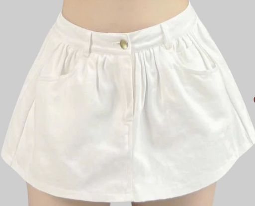 Chân Váy KaKi Dáng Ngắn Nhún Tùng Cạp Cao Có Lót Trong BigSize MiSoul, Chân Váy Mini Dáng A