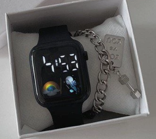 Đồng hồ thời trang mặt LED hiển thị giờ siêu ho